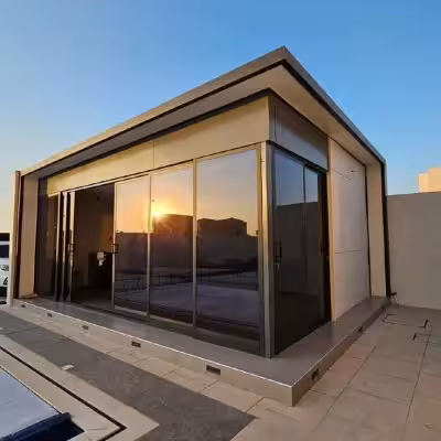 مجالس خارجية زجاجية مودرن تصميم حديث